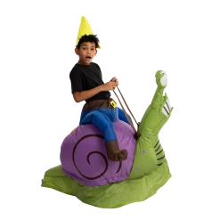 Spooktacular Creations Adult Costumes Gnome Ride-On Snail Inflatable Costume
