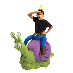 Spooktacular Creations Adult Costumes Gnome Ride-On Snail Inflatable Costume