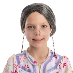 Spooktacular Creations Straight Granny Wig Cosplay Kit Accessories Wigs