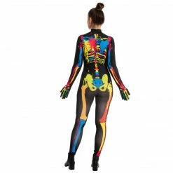 Spooktacular Creations Skin-tight Colorful Skeleton Costume - Adult Skeleton/ Day Of The Dead