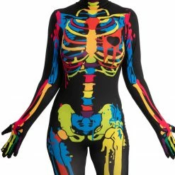 Spooktacular Creations Skin-tight Colorful Skeleton Costume - Adult Skeleton/ Day Of The Dead