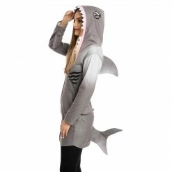 Spooktacular Creations Animal Costumes Fleece Shark Costume Cosplay- Adult