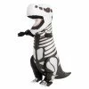 Spooktacular Creations Skeleton T-rex Full Body Inflatable Costume - Adult Skeleton/ Day Of The Dead