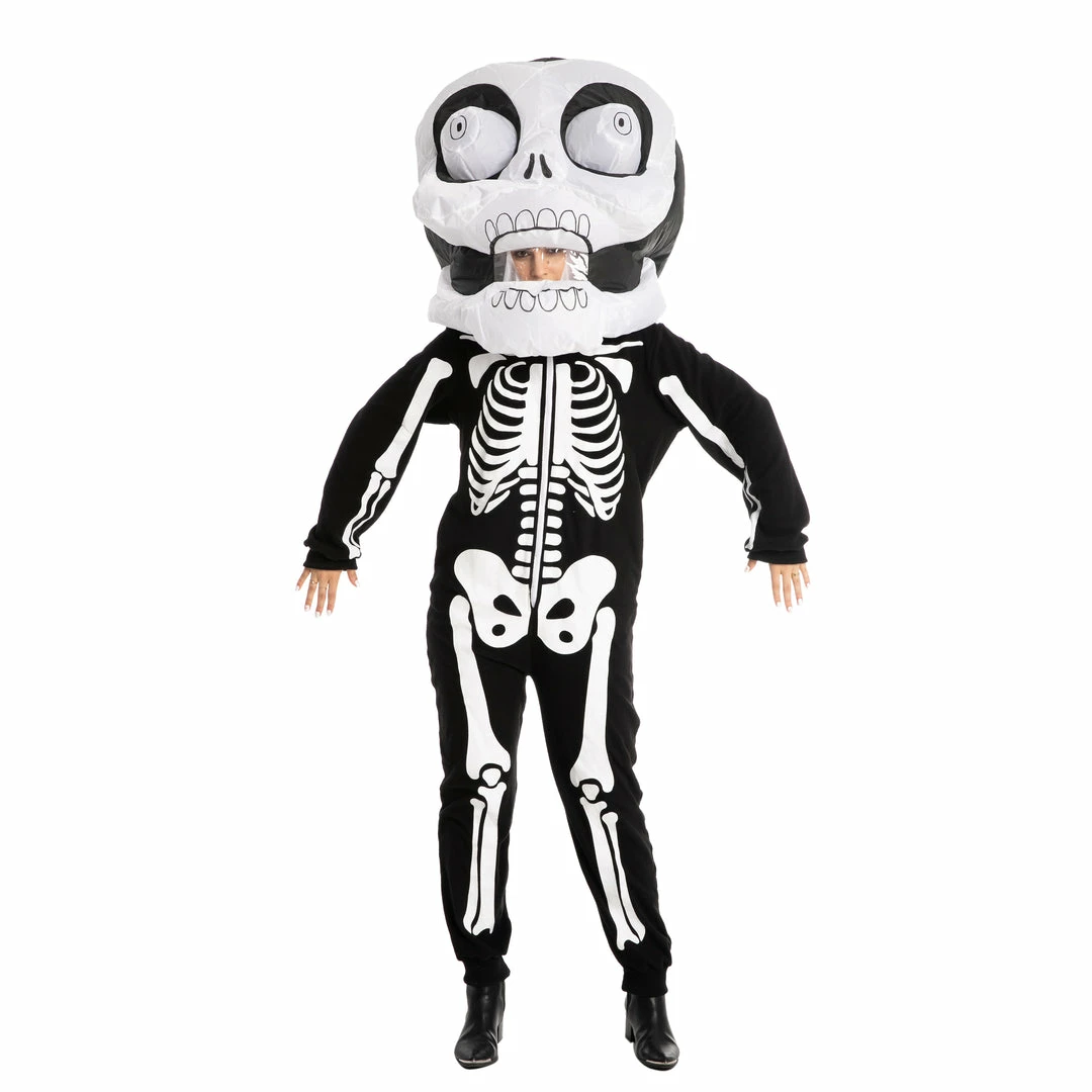 Spooktacular Creations Bobble Head Skeleton Inflatable Costume - Adult 3 Spooktacular Creations Bobble Head Skeleton Inflatable Costume - Adult