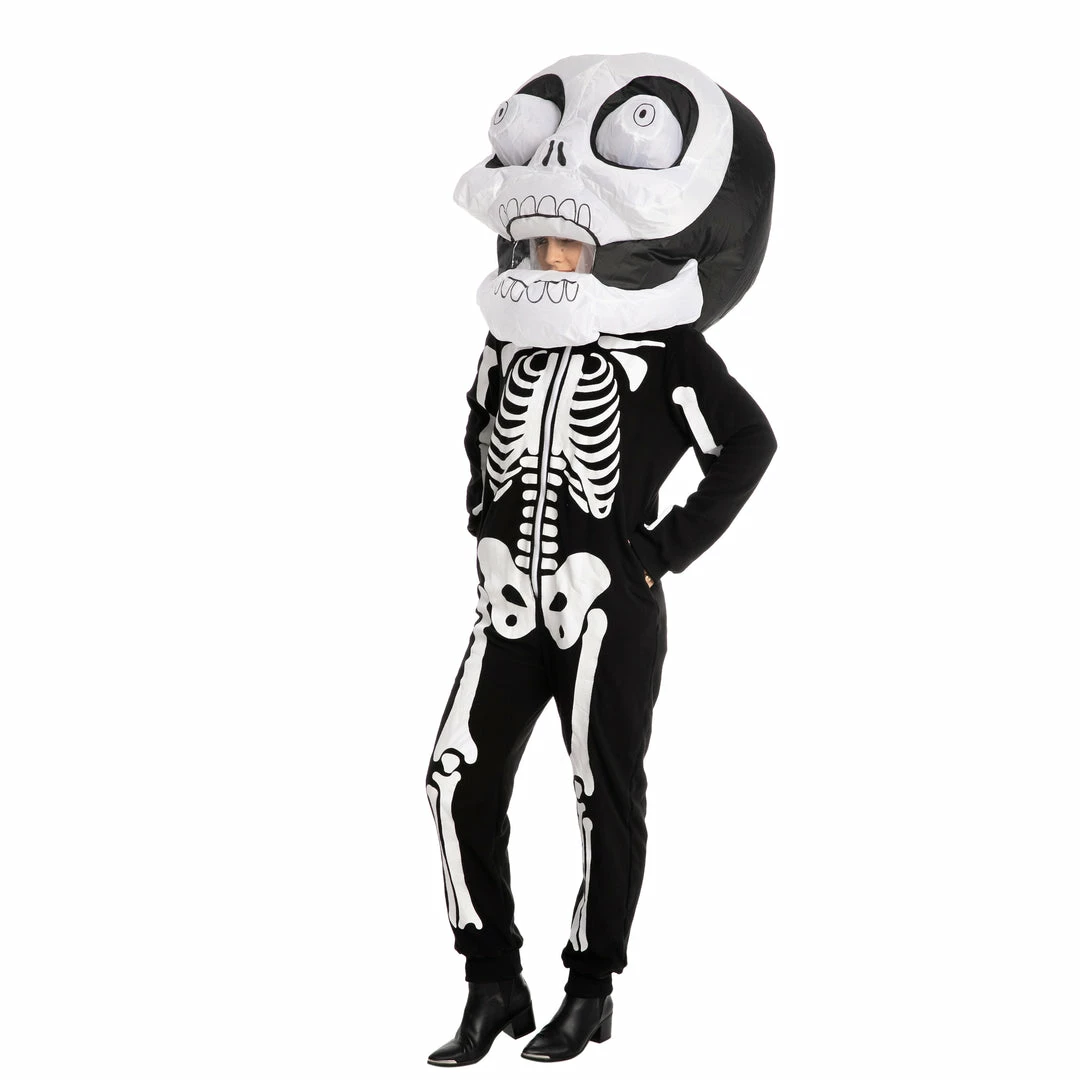 Spooktacular Creations Bobble Head Skeleton Inflatable Costume - Adult 4 Spooktacular Creations Bobble Head Skeleton Inflatable Costume - Adult