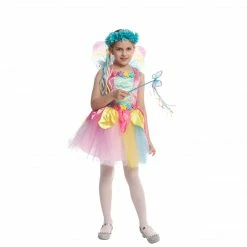 Spooktacular Creations Colorful Fairy Costume For Role Play Cosplay- Child Classic Costumes