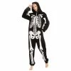 Spooktacular Creations Skeleton Plush Pajamas Onesie - Adult Skeleton/ Day Of The Dead