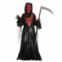 Spooktacular Creations Red Skull Reaper Costume For Boys Cosplay - Child Child Costumes 12 Spooktacular Creations Red Skull Reaper Costume For Boys Cosplay - Child Child Costumes