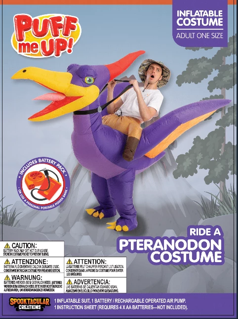 Spooktacular Creations Pteranodon Ride-On Inflatable Costume 8 Spooktacular Creations Pteranodon Ride-On Inflatable Costume