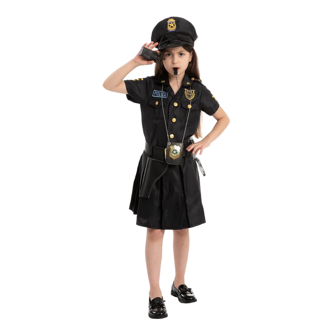 Spooktacular Creations Police Officer Costume For Role Play Cosplay - Child Classic Costumes 4 Spooktacular Creations Police Officer Costume For Role Play Cosplay - Child Classic Costumes