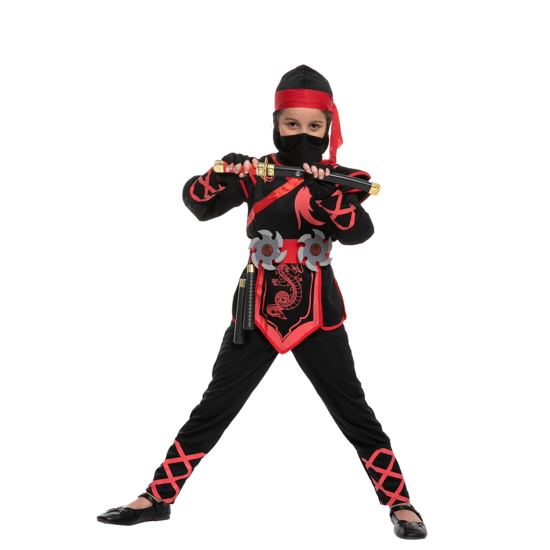 Spooktacular Creations Red Ninja Costume For Girls Cosplay - Child Child Costumes 9 Spooktacular Creations Red Ninja Costume For Girls Cosplay - Child Child Costumes