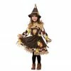 Spooktacular Creations Child Costumes Scarecrow Sunflower Girl Costume Cosplay