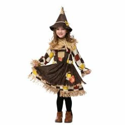 Spooktacular Creations Child Costumes Scarecrow Sunflower Girl Costume Cosplay