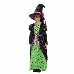 Spooktacular Creations Child Costumes Green Witch Costume For Role Play Cosplay- Child