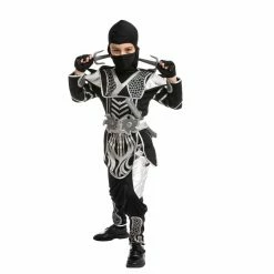 Spooktacular Creations Silver Ninja Costume - Child Classic Costumes