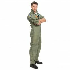 Spooktacular Creations Military Fighter Pilot Costume With Accessories - Adult Classic Costumes