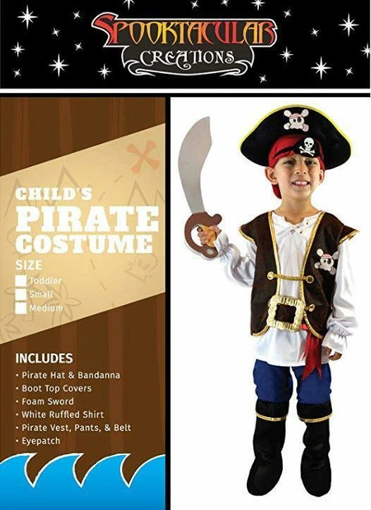 Spooktacular Creations Pirate Costume For Role Play Cosplay - Child 5 Spooktacular Creations Pirate Costume For Role Play Cosplay - Child