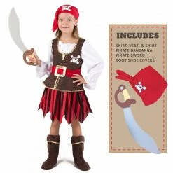 Spooktacular Creations Pirate Costume For Role Play Cosplay - Child Classic Costumes