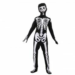 Spooktacular Creations Cat Second Skin Skeleton Costume For Role Play Cosplay- Child Child Costumes