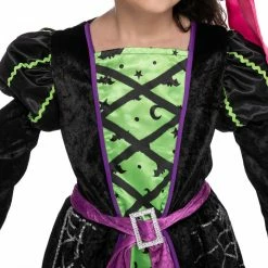Spooktacular Creations Child Costumes Green Witch Costume For Role Play Cosplay- Child