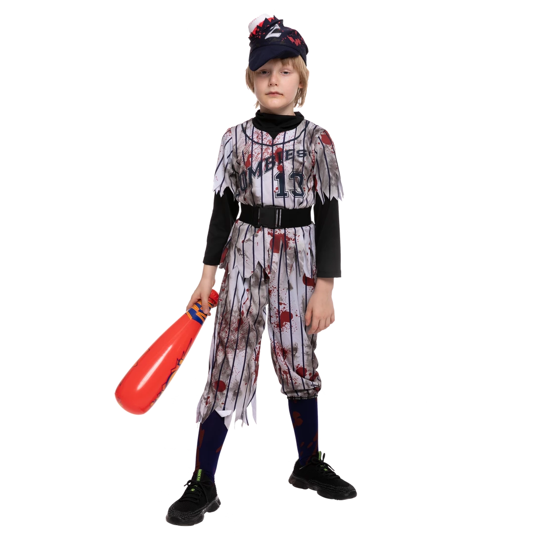 Spooktacular Creations Scary Baseball Player Zombie Costume Cosplay - Child 5 Spooktacular Creations Scary Baseball Player Zombie Costume Cosplay - Child