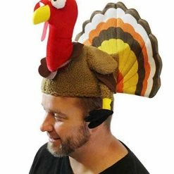 Spooktacular Creations Turkey Hats For Thanksgiving, 2 Pcs Headwear