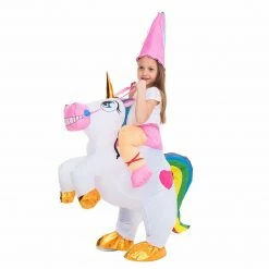 Spooktacular Creations Inflatable Ride-On Unicorn Princess Costume - Child Child Costumes