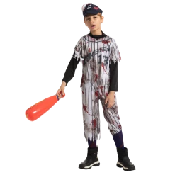 Spooktacular Creations Scary Baseball Player Zombie Costume Cosplay - Child 13 Spooktacular Creations Scary Baseball Player Zombie Costume Cosplay - Child