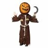 Spooktacular Creations Scary Scarecrow Pumpkin Costume W/Pumpkin Mask For Kids