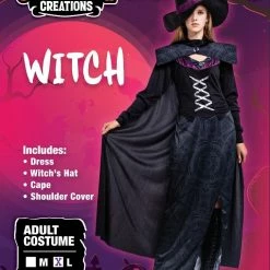 Spooktacular Creations Gothic Wicked Purple Witch Halloween Costume Set For Women Cosplay - Adult