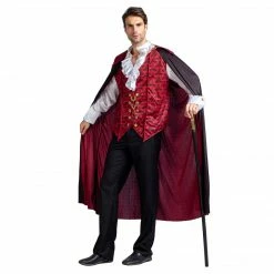Spooktacular Creations Renaissance Medieval Scary Vampire Cosplay Costume For Men - Adult Adult Costumes