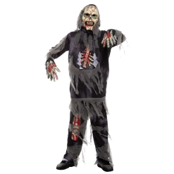 Spooktacular Creations Scary Costumes Horror Black Zombie Costume Cosplay - Child