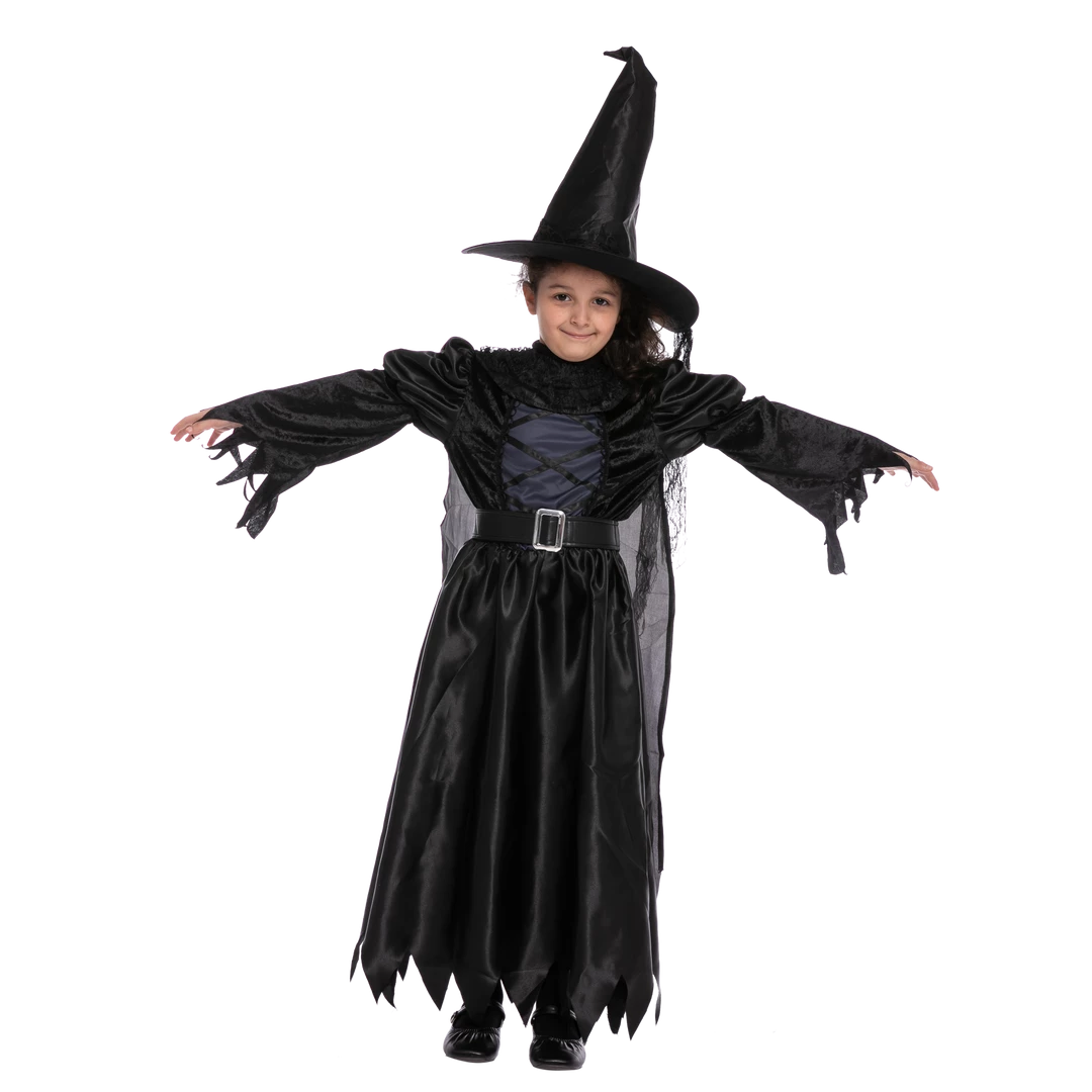 Spooktacular Creations Child Costumes Black Witch Costume Cosplay For Girls 4 Spooktacular Creations Child Costumes Black Witch Costume Cosplay For Girls