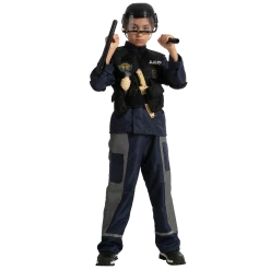 Spooktacular Creations Classic Costumes SWAT Fighter Costume Role Play Cosplay - Child