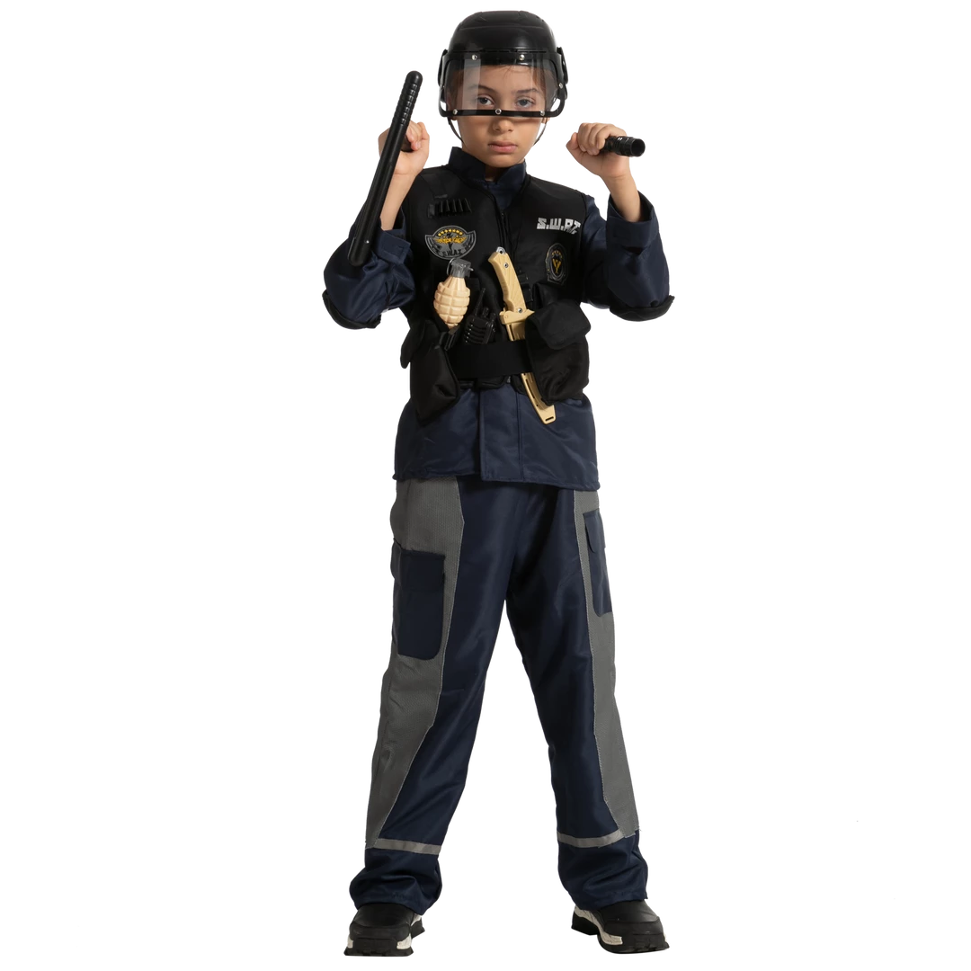 Spooktacular Creations Classic Costumes SWAT Fighter Costume Role Play Cosplay - Child 3 Spooktacular Creations Classic Costumes SWAT Fighter Costume Role Play Cosplay - Child