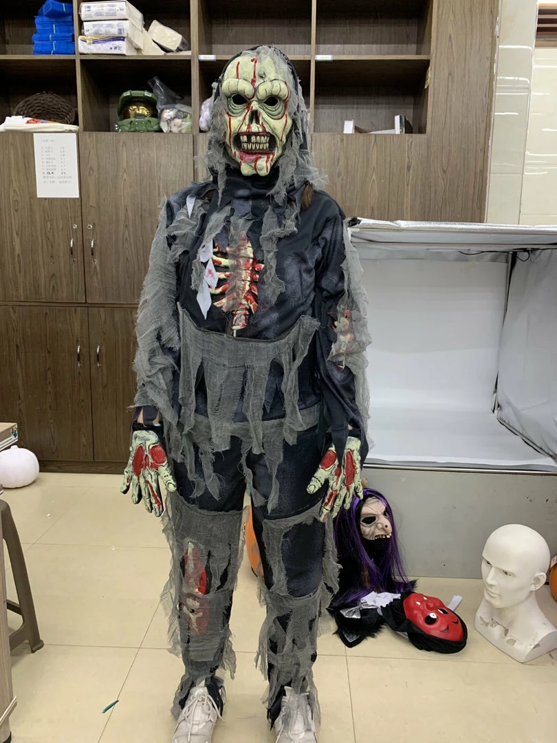 Spooktacular Creations Scary Costumes Horror Black Zombie Costume Cosplay - Child 8 Spooktacular Creations Scary Costumes Horror Black Zombie Costume Cosplay - Child
