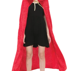Spooktacular Creations Scary Costumes Hooded Velvet Cloak Cape Costume Cosplay - Adult