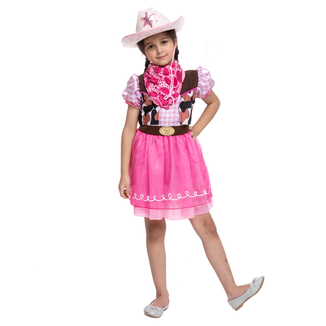 Spooktacular Creations Child Costumes Pink Cowgirl Costume For Role Play Cosplay- Girls 3 Spooktacular Creations Child Costumes Pink Cowgirl Costume For Role Play Cosplay- Girls