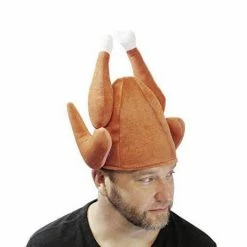 Spooktacular Creations Plush Roasted Turkey Hats, 3 Pack Headwear 9 Spooktacular Creations Plush Roasted Turkey Hats, 3 Pack Headwear