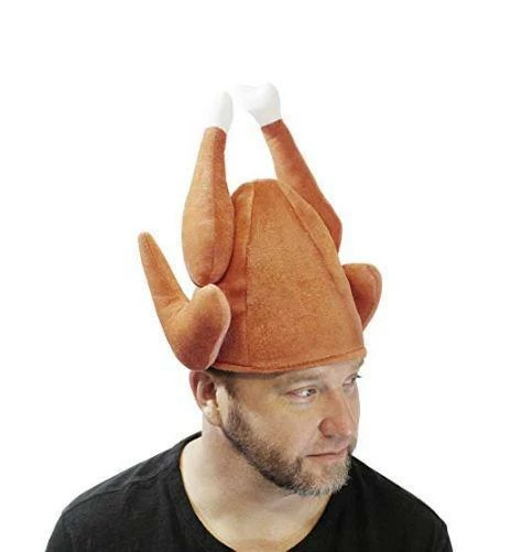 Spooktacular Creations Plush Roasted Turkey Hats, 3 Pack Headwear 6 Spooktacular Creations Plush Roasted Turkey Hats, 3 Pack Headwear