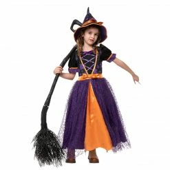 Spooktacular Creations Classic Costumes Purple LED Witch Costume Cosplay - Child