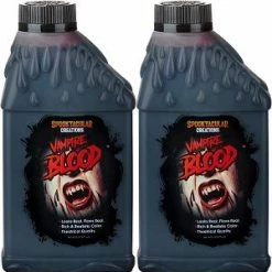Spooktacular Creations 16oz Liquid Fake Blood Cosplay Makeup, 2 Packs Makeup & Blood