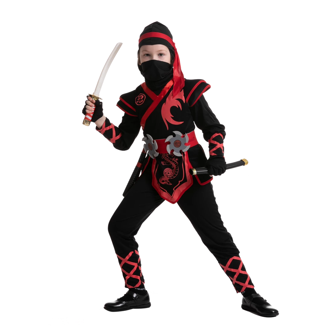 Spooktacular Creations Red Ninja Costume For Girls Cosplay - Child Child Costumes 7 Spooktacular Creations Red Ninja Costume For Girls Cosplay - Child Child Costumes