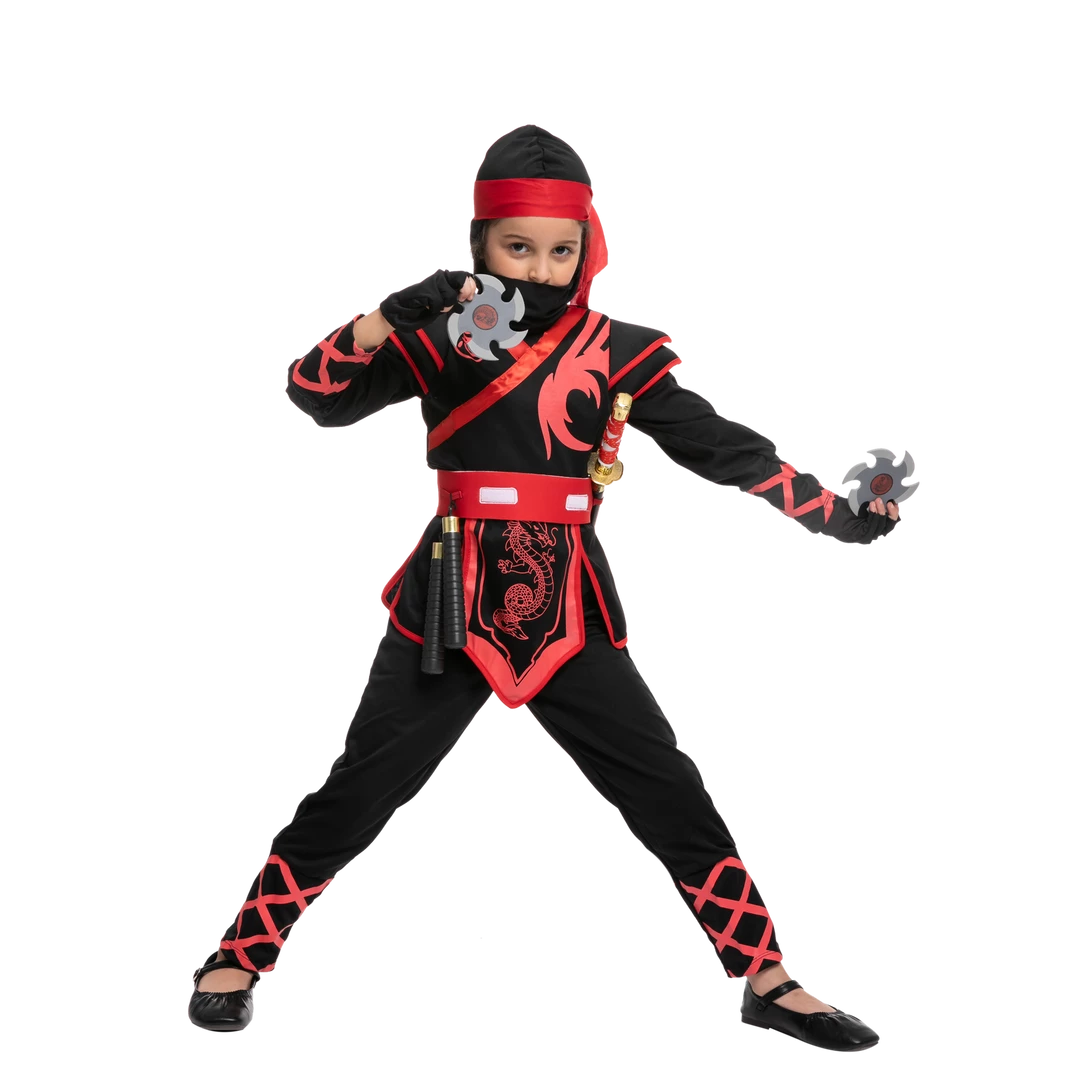 Spooktacular Creations Red Ninja Costume For Girls Cosplay - Child Child Costumes 8 Spooktacular Creations Red Ninja Costume For Girls Cosplay - Child Child Costumes