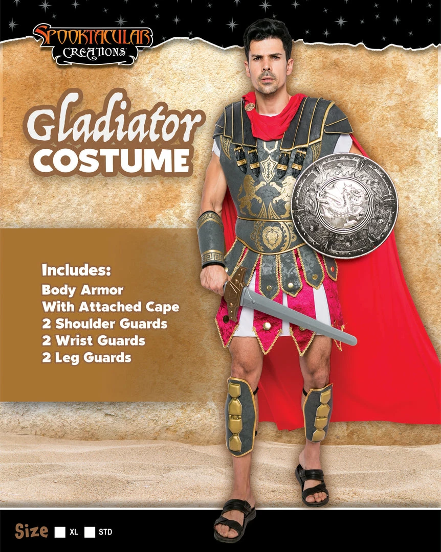 Spooktacular Creations Brave Men's Roman Gladiator Costume Set Adult Costumes 7 Spooktacular Creations Brave Men's Roman Gladiator Costume Set Adult Costumes