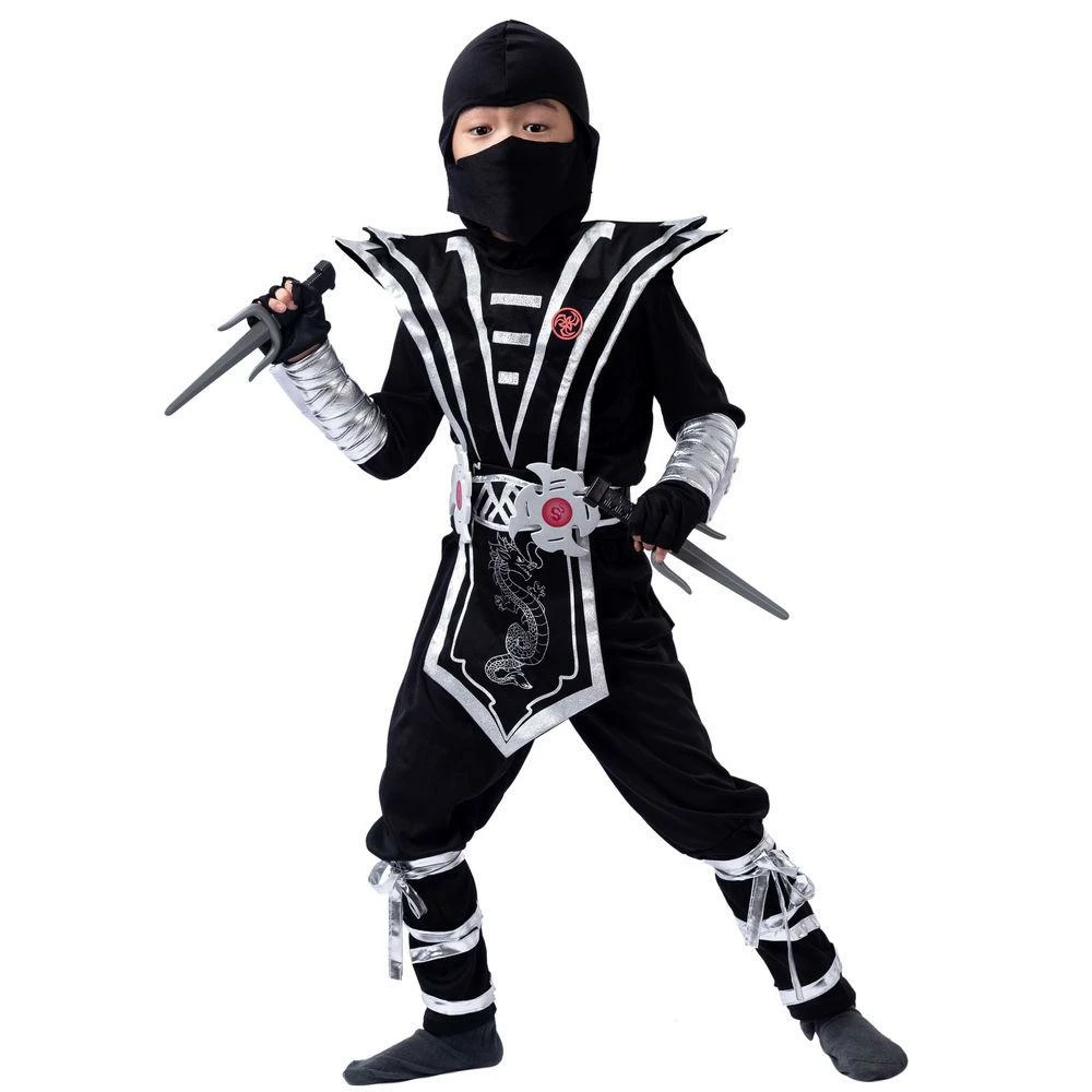Spooktacular Creations Silver Ninja Costume - Child 3 Spooktacular Creations Silver Ninja Costume - Child