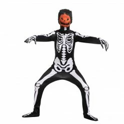 Spooktacular Creations Pumpkin Second Skin Skeleton Costume - Child