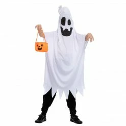 Spooktacular Creations Classic Costumes Ghost Costume With Horn Cosplay- Child