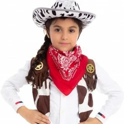 Spooktacular Creations Cow Print Cowboy Hats, 2 Pack Child Costumes