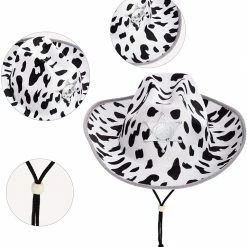 Spooktacular Creations Cow Print Cowboy Hats, 2 Pack Child Costumes